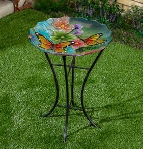 Jardin Glass Bird Bath