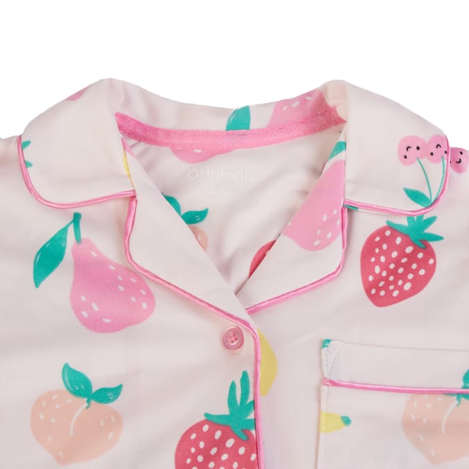 Originals Young Girl Strawberry Button Pyjama Set