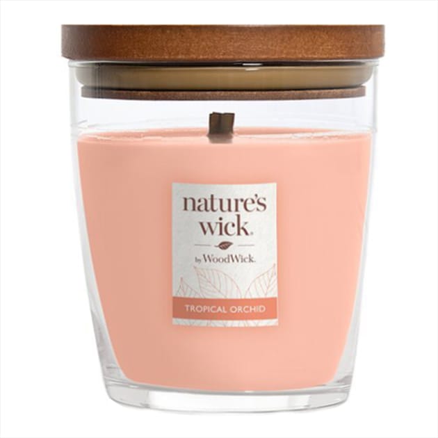 Nature's Wick Medium Candle Tropical Orchid Home Bargains