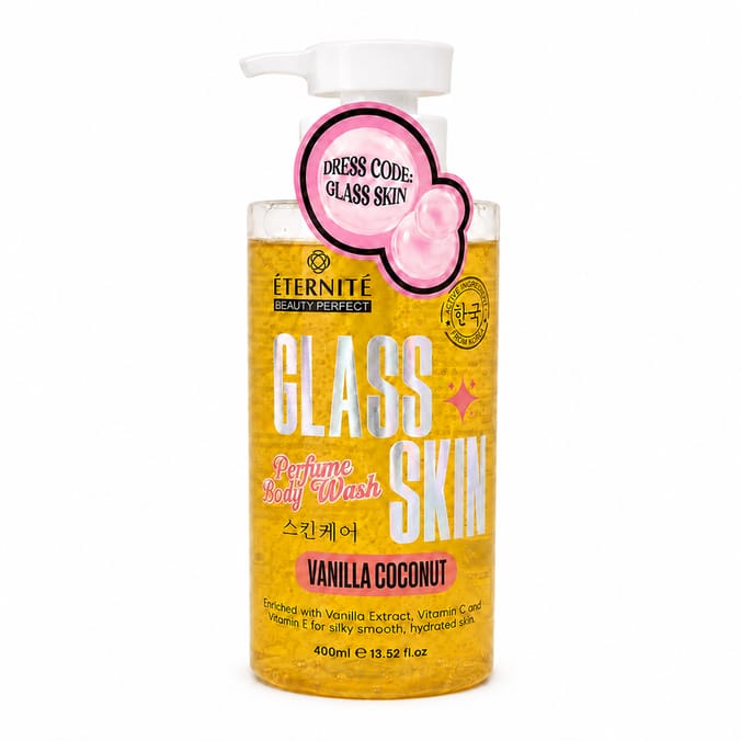  Eternite Glass Skin Body Wash 400ml - Vanilla Coconut  