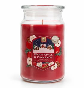 Wickford & Co Scented Candle 18oz - Warm Apple & Cinnamon