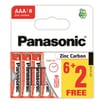 Panasonic Zinc Carbon AAA Batteries 8 Pack