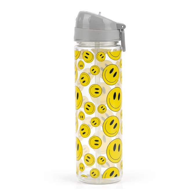 Printed Water Bottle 700ml - Smiley Face