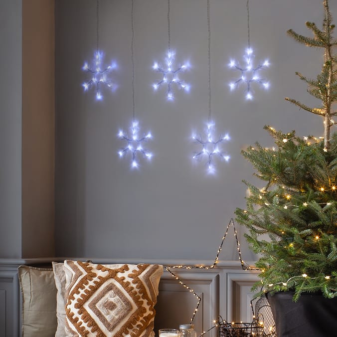 Prestige LED Snowflake Curtain Lights
