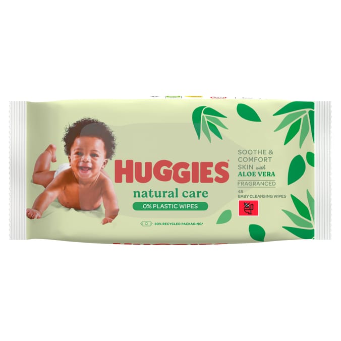 Huggies Natural Care Fragranced Baby Cleansing Wipes 48's