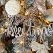 Winter's Tale Diamante Hanging Bow Decoration