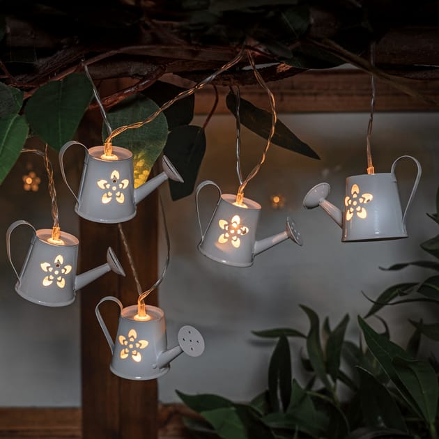 Firefly 10 Watering Can Solar Lights Home Bargains