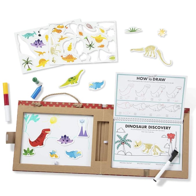 Melissa & Doug Play, Draw, Create Kit - Dinosaurs