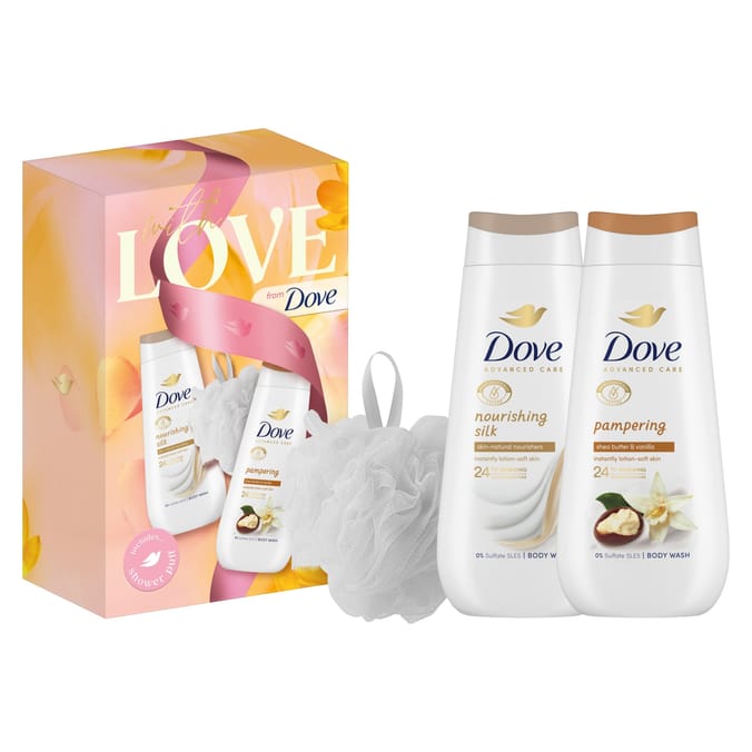 Dove with Love Pampering Body Wash Gift Set