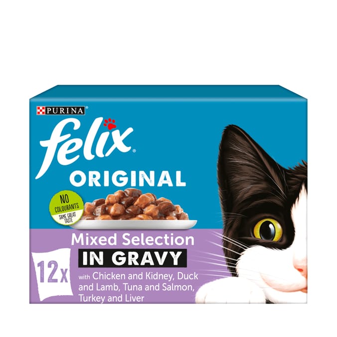 Felix Original Mixed Selection in Gravy Wet Cat Food 12 x 100g