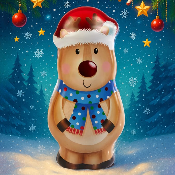 Christmas Giant Character Filled Biscuit Tin 135g