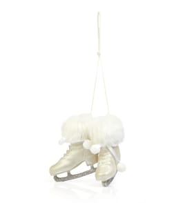 Frosted Spirit Ski Boots Hanging Decoration - Cream