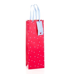 With Love Valentines Bottle Gift Bag