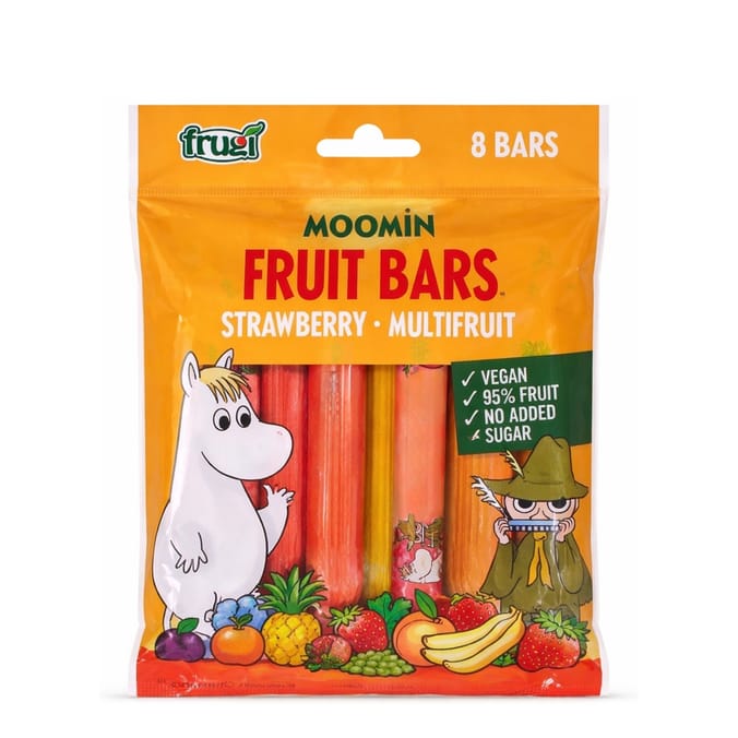 Frugi Moomin Fruit Bars 8 Pack 120g - Strawberry & Multifruit