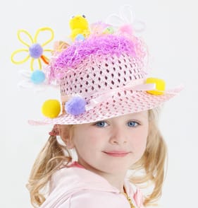 Hoppy Easter Bonnet Craft Set - Pink