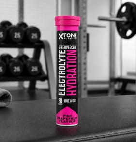 XTone Nutrition Electrolyte Hydration Effervescent Tablets 20s - Pink Grapefruit