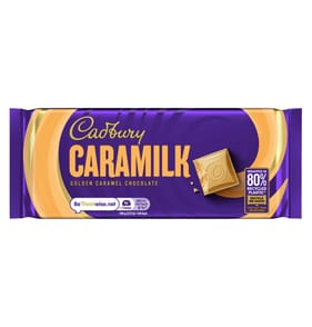 Cadbury Caramilk Golden Caramel Chocolate Bar 90g x24