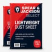 Spear & Jackson Select Lightweight 3.2m x 3.2m Dust Sheet x2