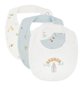 Pure Baby Bibs 3 Pack - Blue
