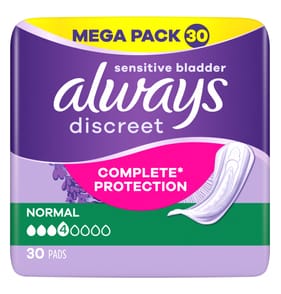 Always Discreet Incontinence Pads 30s - Normal