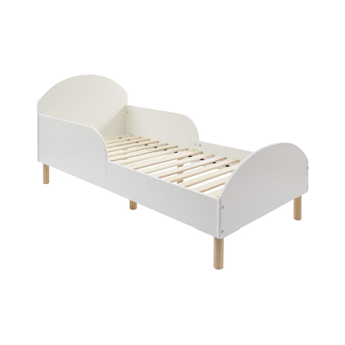 Liberty House Toys Toddler Bed and Table and Two Chairs Set - White