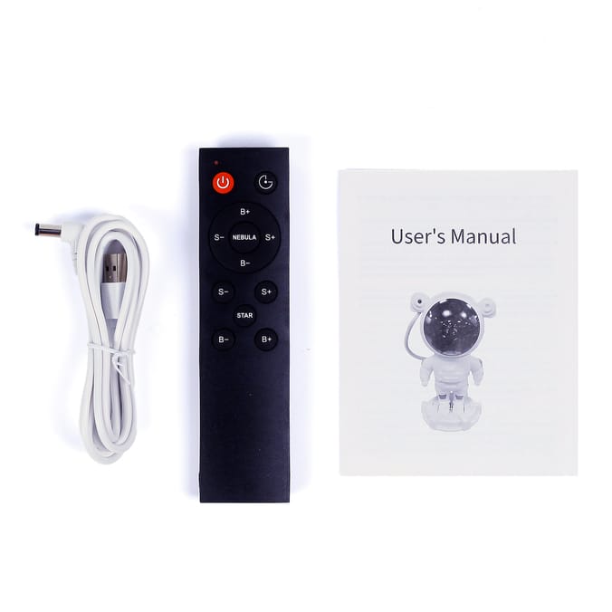 Equatech Rechargeable Galaxy Projector Astronaut Night Light