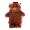 The Lifestyle Edit Christmas Highland Cow Hot Water Bottle 