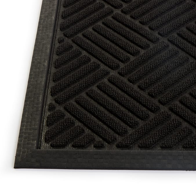 Home Door Guard Entrance Mat - Black