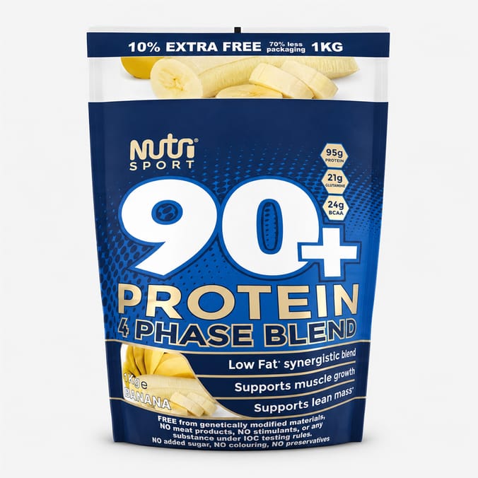 NutriSport 90+ Protein 4 Phase Blend 1kg - Banana