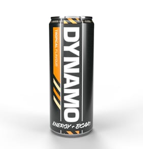 Protein Dynamix Dynamo Energy Drink 330ml - Tropical x12