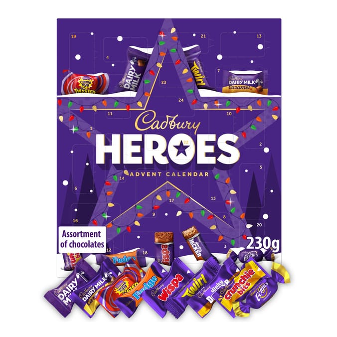 Cadbury Heroes Chocolate Christmas Advent Calendar 230g