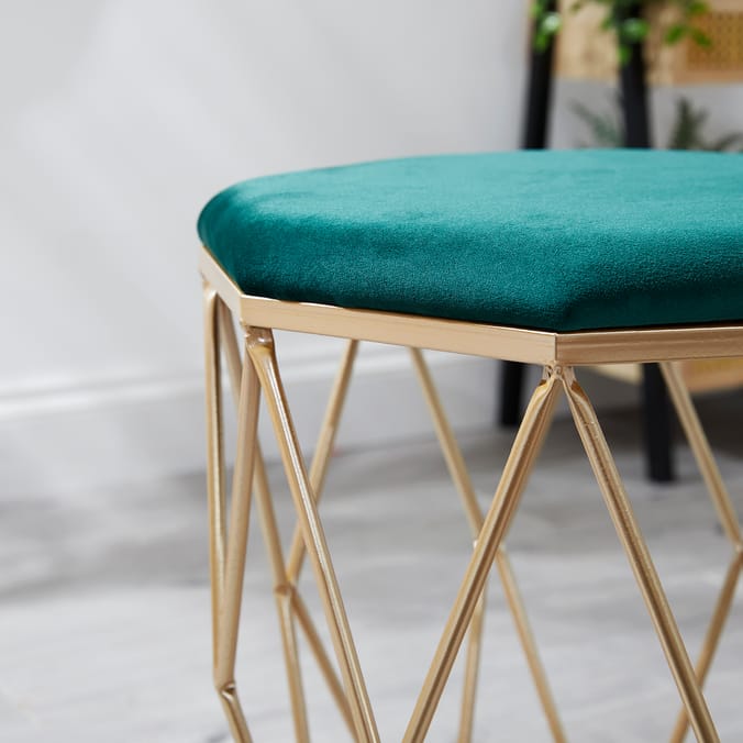 Home Collections Hexagon Metal Footstool