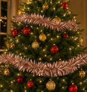 Festive Feeling Luxury Tinsel 2m - Rose Gold