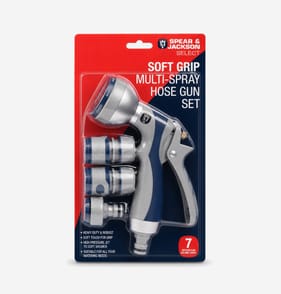 Spear & Jackson Soft Grip Multi-Spray Hose Gun Set