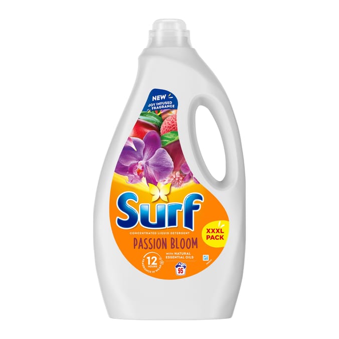 Surf Laundry Washing Liquid Detergent 95 Washes 2.565 Litres - Passion Bloom