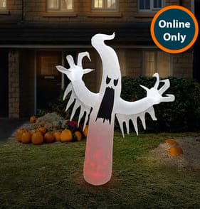 Haunted House Light-Up 8ft Inflatable Scary Ghost