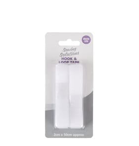 Hand Made With Love Sewing Hook & Loop Tape - White