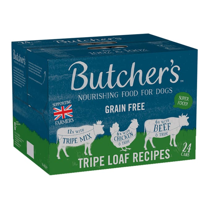 Butcher's Wet Dog Food Tins 24 x 400g - Tripe Loaf Recipes