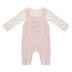 Pure Baby Rabbit Bodysuit & Dungarees Set