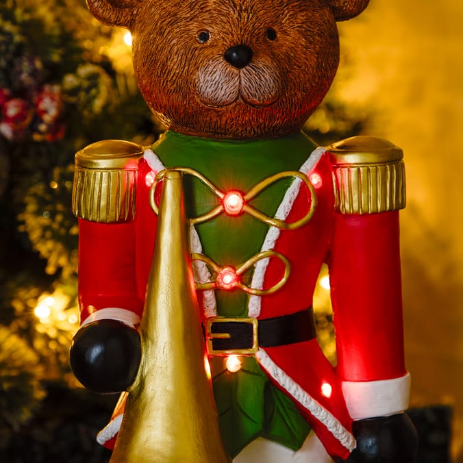 Festive Feeling Light-Up Nutcracker - Bear