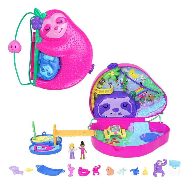 Polly Pocket Sloth Family Home Bargains