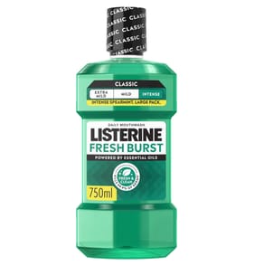 Listerine Essentials Fresh Burst Intense Classic Mouthwash 500ml
