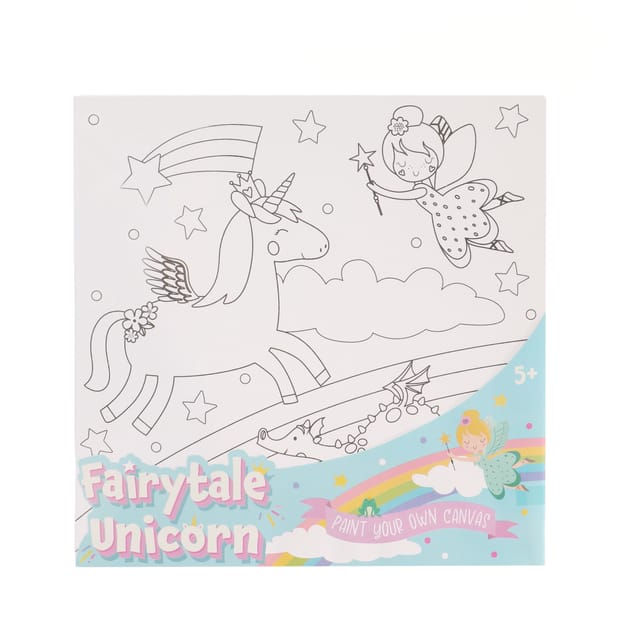Paint Your Own Canvas Fairytale Home Bargains
