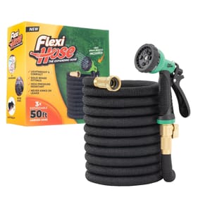 Flexi Hose Lightweight Expandable Garden Hose 50ft with 8 Function Spray Nozzle