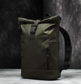  Salisburys PU Leather Rucksack - Green