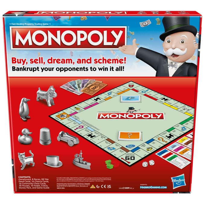 Hasbro Gaming Monopoly Board Game - Classic Edition