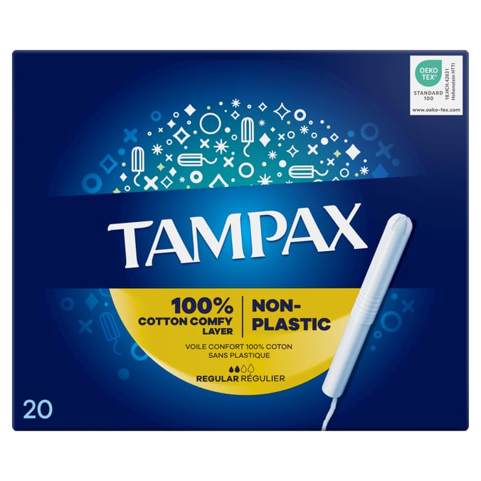 Tampax Regular Tampons With Applicator 20 Pack