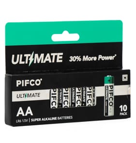 Pifco AA Ultimate Super Alkaline Batteries 10 Pack