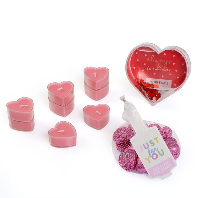 Valentines Set Pink Home Bargains