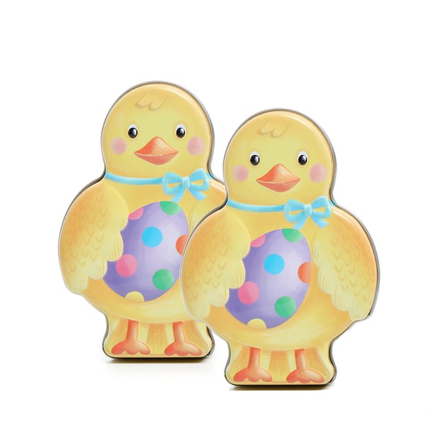 Easter Chicken Tin With Milk Chocolate Eggs 70g x2